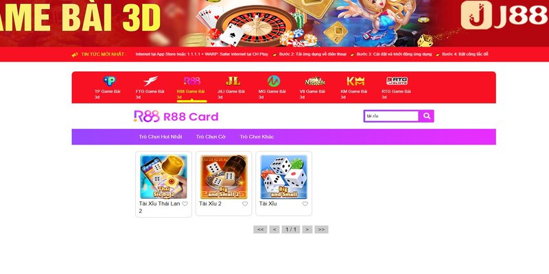 Đôi nét về game tài xỉu J88 hấp dẫn